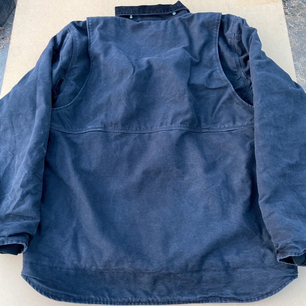 Carhartt Full Swing Jacket Mens XL Tall Black Workwear Fleece Lined 103370 - Picture 10 of 10